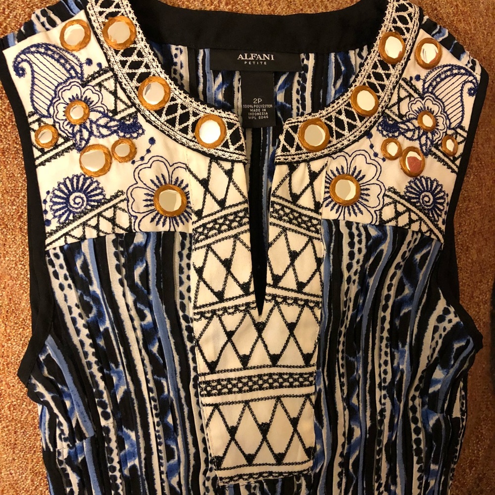 Alfani 2P Stretch Print shirt